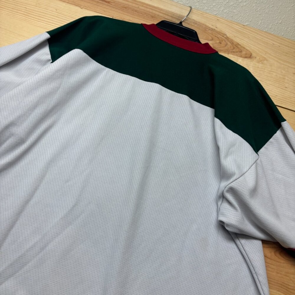 Minnesota Wild Jersey Mens XXL White Practice Jersey 1/2 Sleeve Logo Athletic - Picture 12 of 13